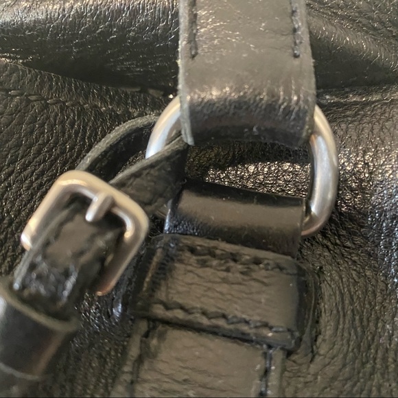 Prada black pebbled deerskin convertible bag. - Picture 9 of 16